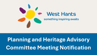 Planning and Heritage Advisory Committee Meeting Notification